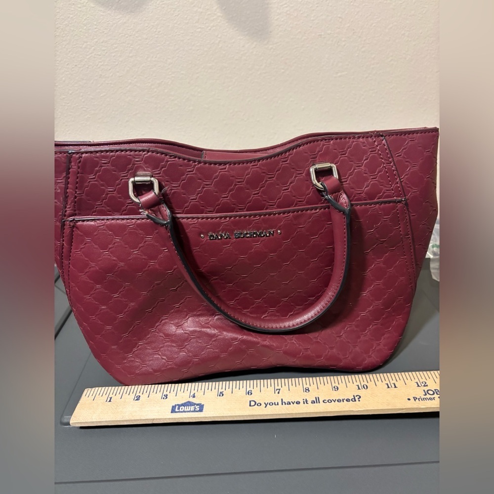 Dana Buchanan leather tote. Pretty red and is in great condition with min wear - Picture 9 of 12
